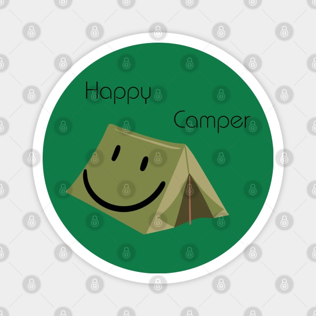 Happy Camper Magnet by Lili's Designs